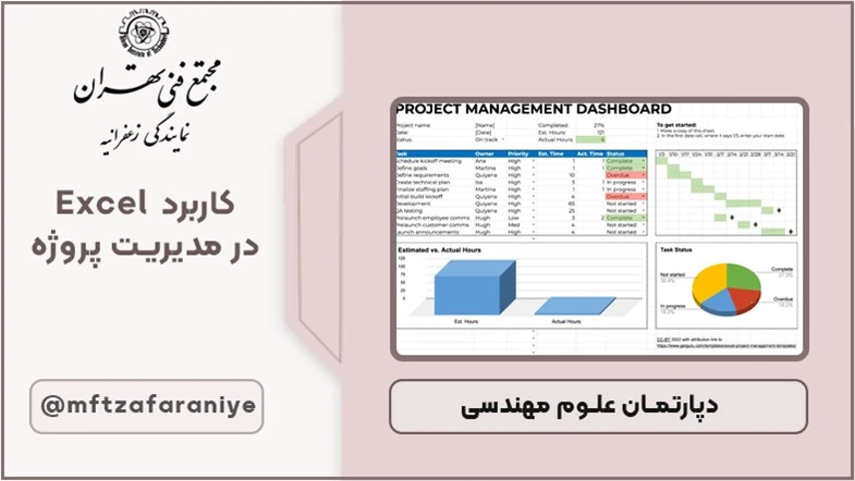 کاربرد Excel در مدیریت پروژه